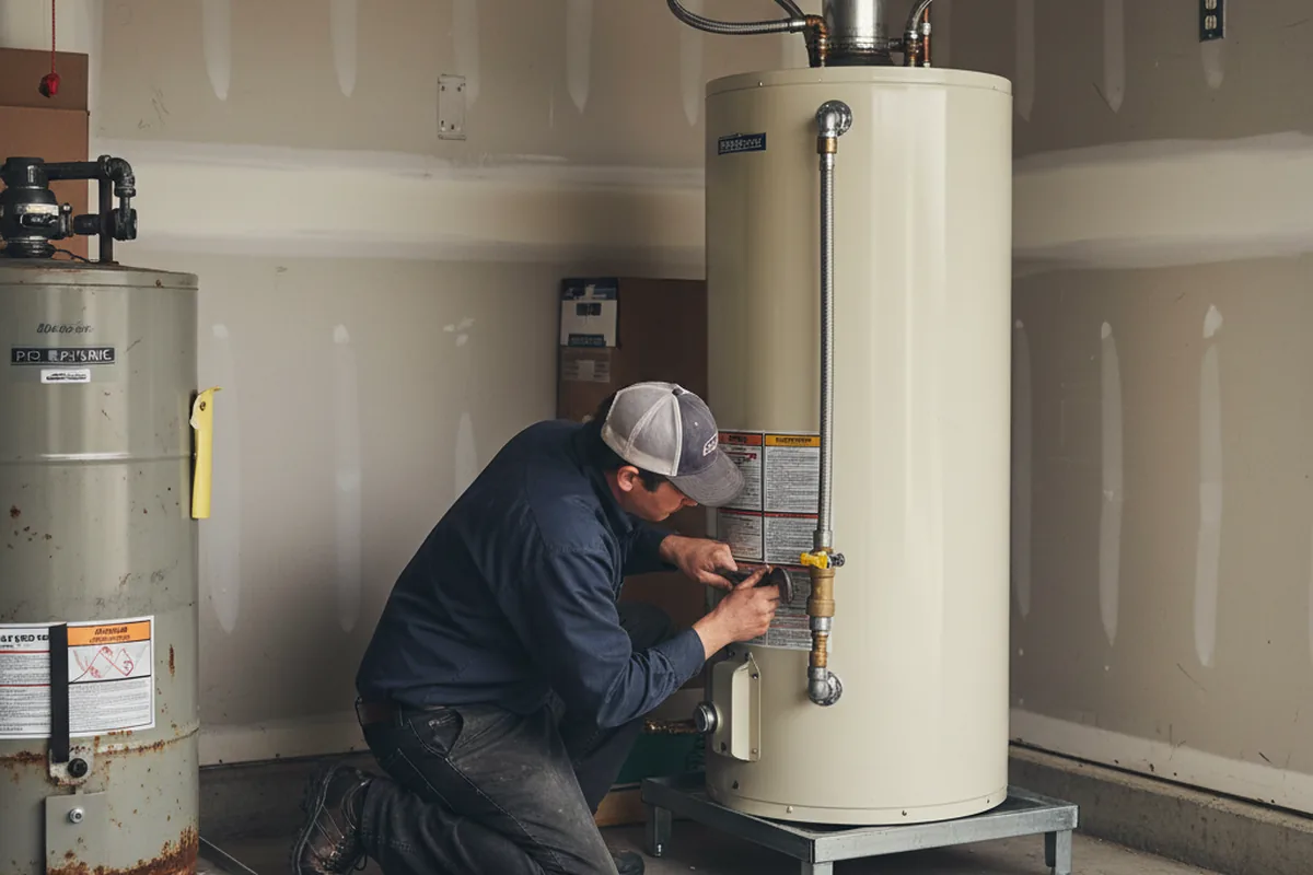Water heater and shutoff valve replacement in Emmaus